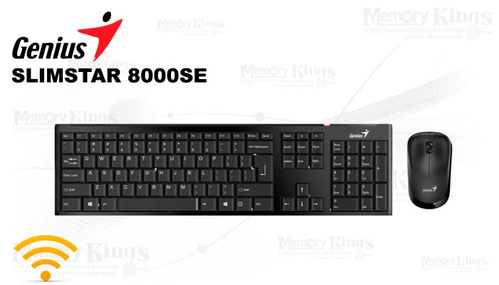 COMBO GENIUS TECLADO + MOUSE SLIMSTAR 8000SE