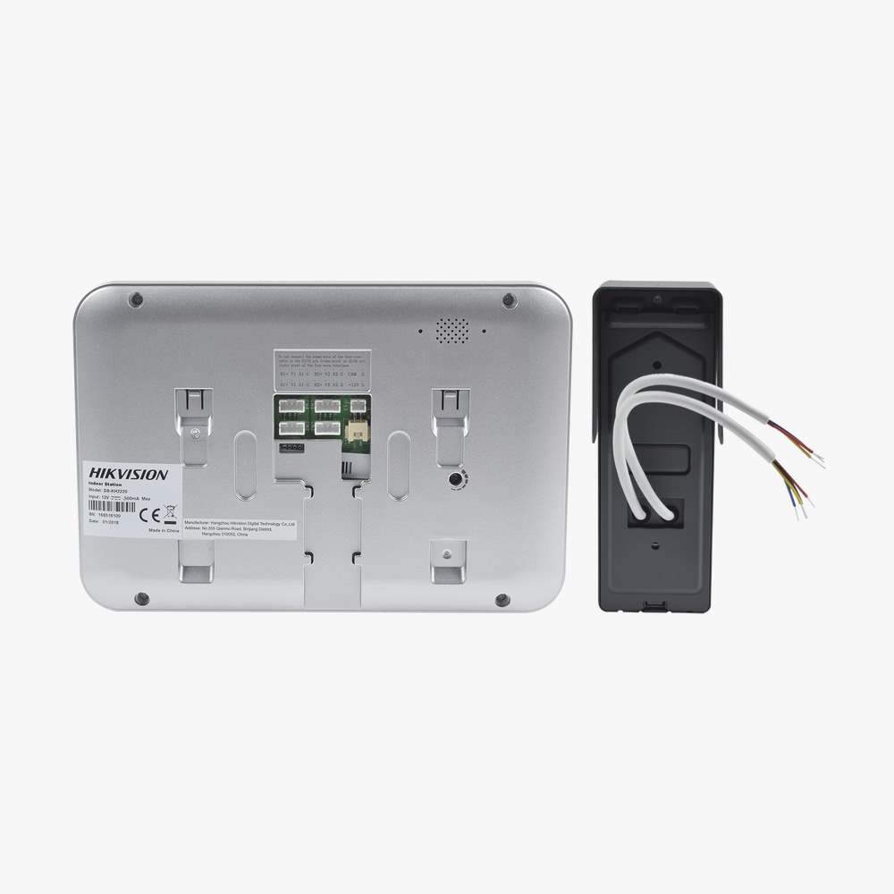 Kit de Videoportero Analógico con Pantalla LCD a Color de 7" / Frente de Calle para Exterior IP65 HIKVISION