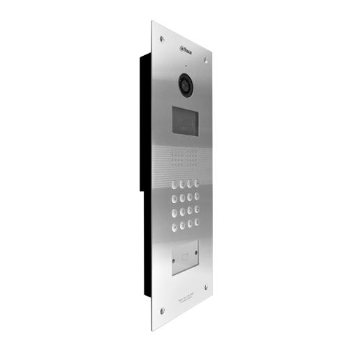INTERCOMUNICADOR IP SIP METALICO PANTALLA 3" TECLADO CAM. 1,3MP FOV 75° 12VDC IP54 IK07 SIN SOPORTE