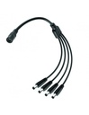 FUENTE CABLE DE PODER PULPO 1X4 ADAPTADOR NEGRO