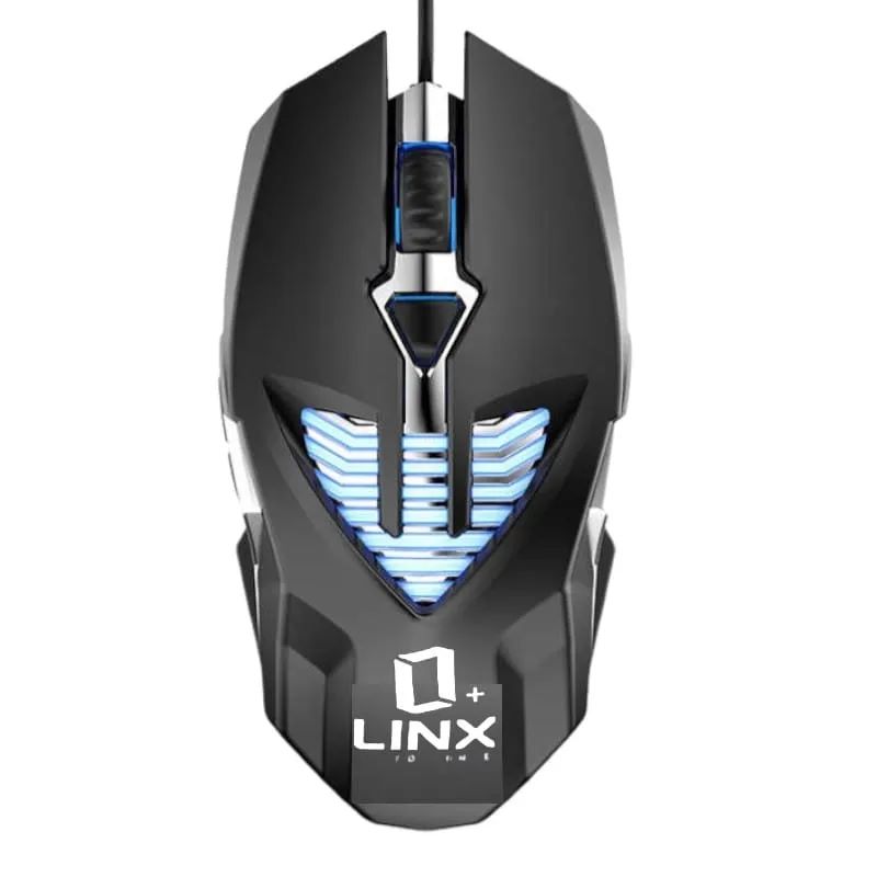 MOUSE GAMER RGB LINX 3D DPI 3200DPI NEGRO