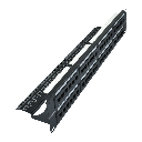 PATCH PANEL CAT 6 DE 48 PUERTOS 90/180° CON SOPORTE POSTERIOR INCLUIDO SIN BLINDAJE