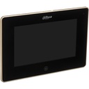 PANTALLA COLOR NEGRO PARA INTERCOMUNICADOR CON PANTALLA TACTIL 7” 6CH ALARMA 12VDC POE WIFI SIP