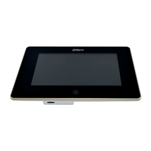 PANTALLA COLOR NEGRO PARA INTERCOMUNICADOR CON PANTALLA TACTIL 7” 6CH ALARMA 12VDC POE WIFI SIP