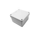 CAJA PLASTICA 15X15X10 PESADA CUADRADA BLANCA RESISTENTE