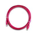 PATCH CORD UTP CATEGORIA 6A ROJO 2 METROS INTERNET