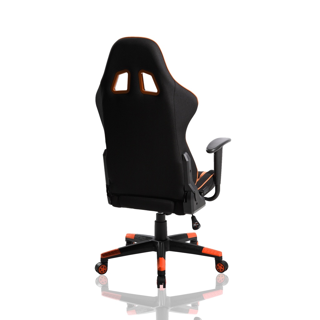 SILLA GAMER NARANJA INFINIX RECLINABLE CUERINA BRAZOS FIJOS