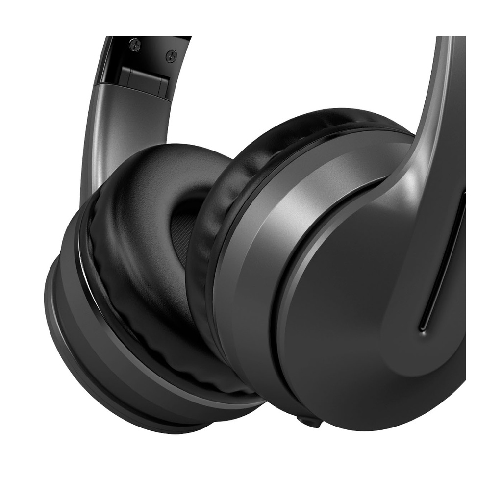 AUDIFONOS DIADEMAS BLUETOOTH 18 HORAS 3.5MM NEGROS PLEGABLES