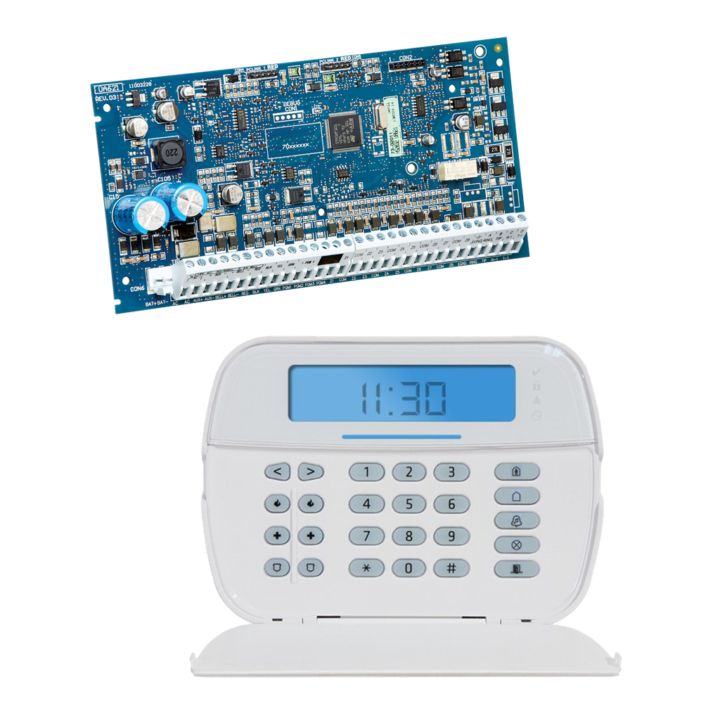 KIT PANEL NEO 32 ZONAS HS2032 + TECLADO NEO HS2LCN DSC ALARMA