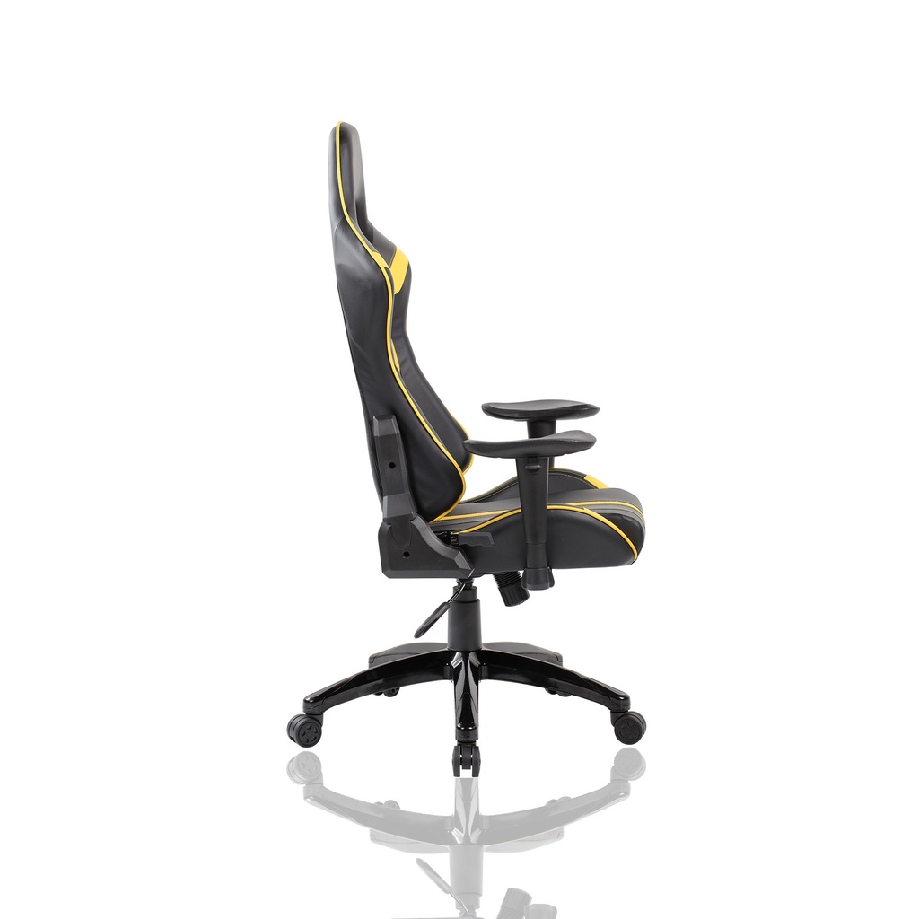 SILLA GAMER MORTAL AMARILLA GRIS NEGRO RECLINABLE