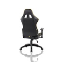 SILLA GAMER MORTAL AMARILLA GRIS NEGRO RECLINABLE