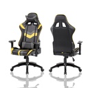 SILLA GAMER MORTAL AMARILLA GRIS NEGRO RECLINABLE