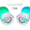 HIELERA PARLANTE BLUETOOTH RGB ACRILICO