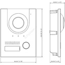 VIDEO PORTERO IP, CÁMARA DE 2MP, 2MM, INTERCOM CON APP, AUDIO EN DOBLE VÍA,IP65, IK07, SOLT MICRO SD, POE