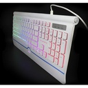 TECLADO MULTIMEDIA GAMER USB RGB WHITE SPACE JYR TMJR-025