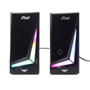 PARLANTE SPEAKER GAMER LUZ RGB PARA COMPUTADOR USB Y 3.5MM