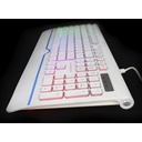 TECLADO MULTIMEDIA GAMER USB RGB WHITE SPACE JYR TMJR-025