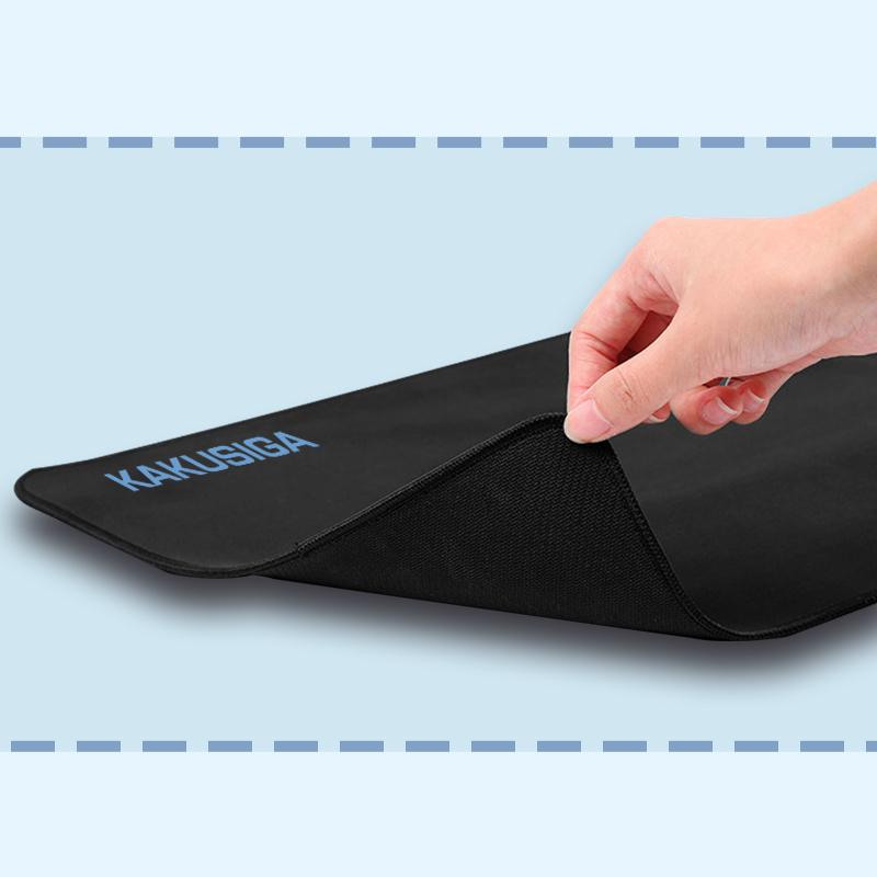 PAD MOUSE NEGRO EXTRA LARGO EN TELA DE 80X30CM DISEÑO SENCILLO