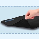 PAD MOUSE NEGRO EXTRA LARGO EN TELA DE 80X30CM DISEÑO SENCILLO