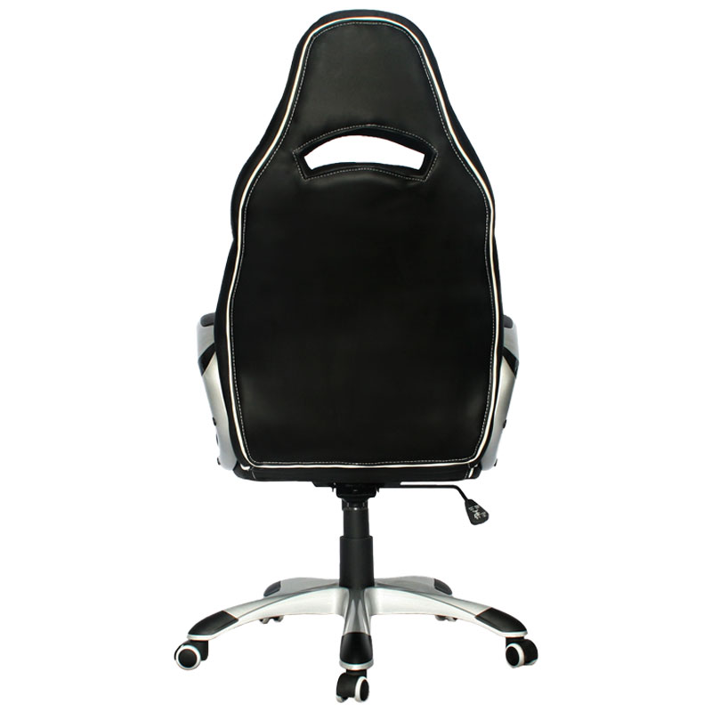 SILLA GAMER GERENCIAL MC LAREN AZUL BASE NYLON / ESPALDAR Y ASIENTO EN CUERO SINTETICO