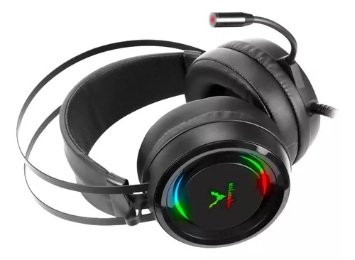 DIADEMA GAMER USB 7.1 RETROILUMINADA RGB CHIROPTER GH59 NEGRO CON MICROFONO