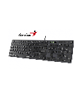 TECLADO GENIUS SLIMSTAR 126 QWERTY ESPAÑOL COLOR NEGRO