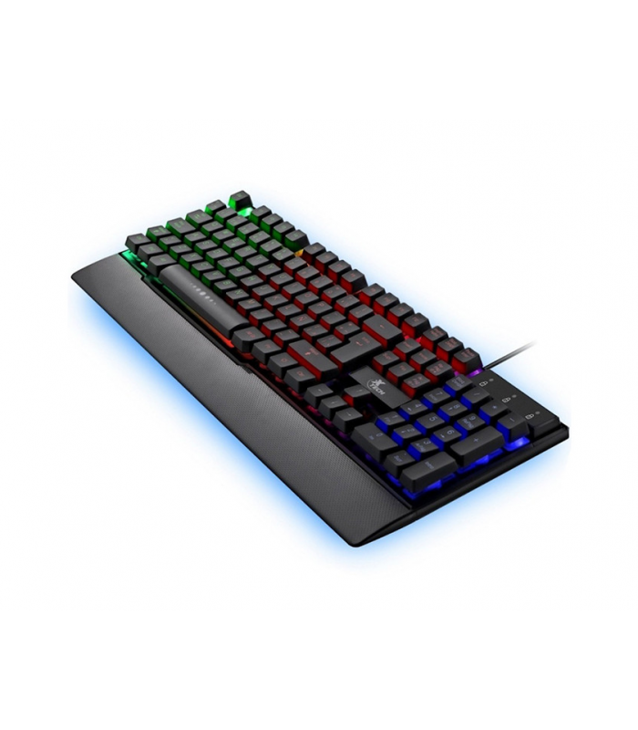 TECLADO GAMER XTECH ARMIGER XTK-510S ESPAÑOL ESPAÑA COLOR NEGRO CON LUZ RGB