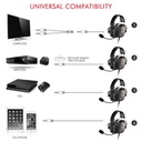 AURICULARES DIADEMA 3.5MM MICROFONO VISCOELASTICA METALICOS