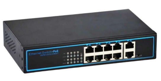 SWITCH POE SAT 8 PUERTOS ETHERNET POE 10/100MBPS 120W