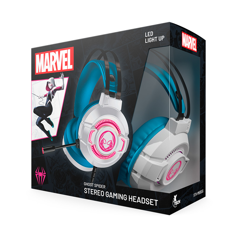 AUDIFONOS ESTEREO GAMER GHOST SPIDER 3.5MM RGB WAIFU CONTRARUIDO