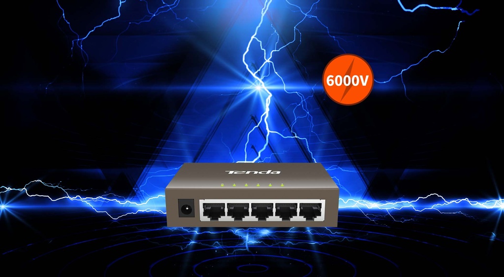 SWITCH GIGABIT ETHERNET DE 5 PUERTOS 10/100/1000 METALICO