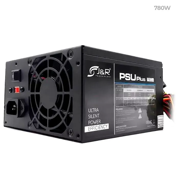 FUENTE DE PODER 780W PLUS CABLES EXTENDIDOS COOLER PARA PC COMPUTADOR