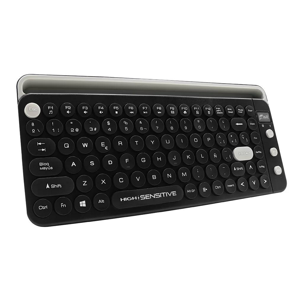 TECLADO BLUETOOTH COMPACTO INALAMBRICO RECARGABLE MULTIMEDIA JYR