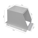 PROTECTOR METALICO PARA CAMARA DOMO PEQUEÑA BLANCO