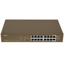 SWITCH POE 16 PUERTOS GIGABIT IEEE 802.3 AF/AT SALIDA TOTAL MAX 135W 4 MODOS DE OPERACIÓN