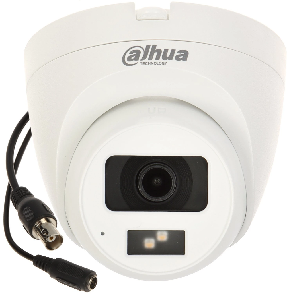 CAMARA DE SEGURIDAD DOMO 5 MEGAPIXELES 5MP FULL COLOR 2.8MM 20M CON AUDIO IP67 DAHUA