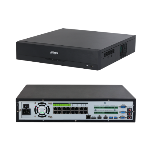 NVR 32CH CANALES H.265+ DECODIFICACION 4CH@4K O 16CH@2MP 16POE AB ENTRADA 320MBPS 8 SATA 2 HDMI