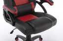 SILLA GAMER ROJA RAPTOR BRAZOS FIJOS ERGNOMICA CUERINA PU