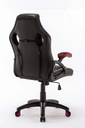 SILLA GAMER ROJA RAPTOR BRAZOS FIJOS ERGNOMICA CUERINA PU