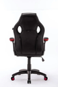 SILLA GAMER ROJA RAPTOR BRAZOS FIJOS ERGNOMICA CUERINA PU