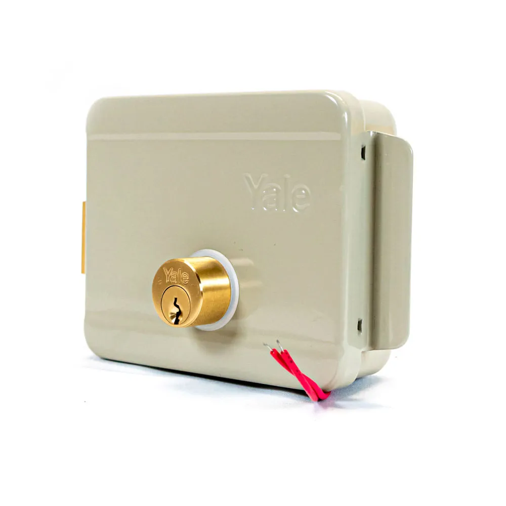 CERRADURA ELECTRONICA YALE BEIGE METALICO IZQUIERDA