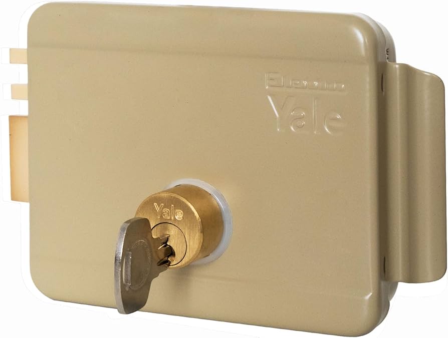 CERRADURA ELECTRONICA YALE BEIGE METALICO IZQUIERDA