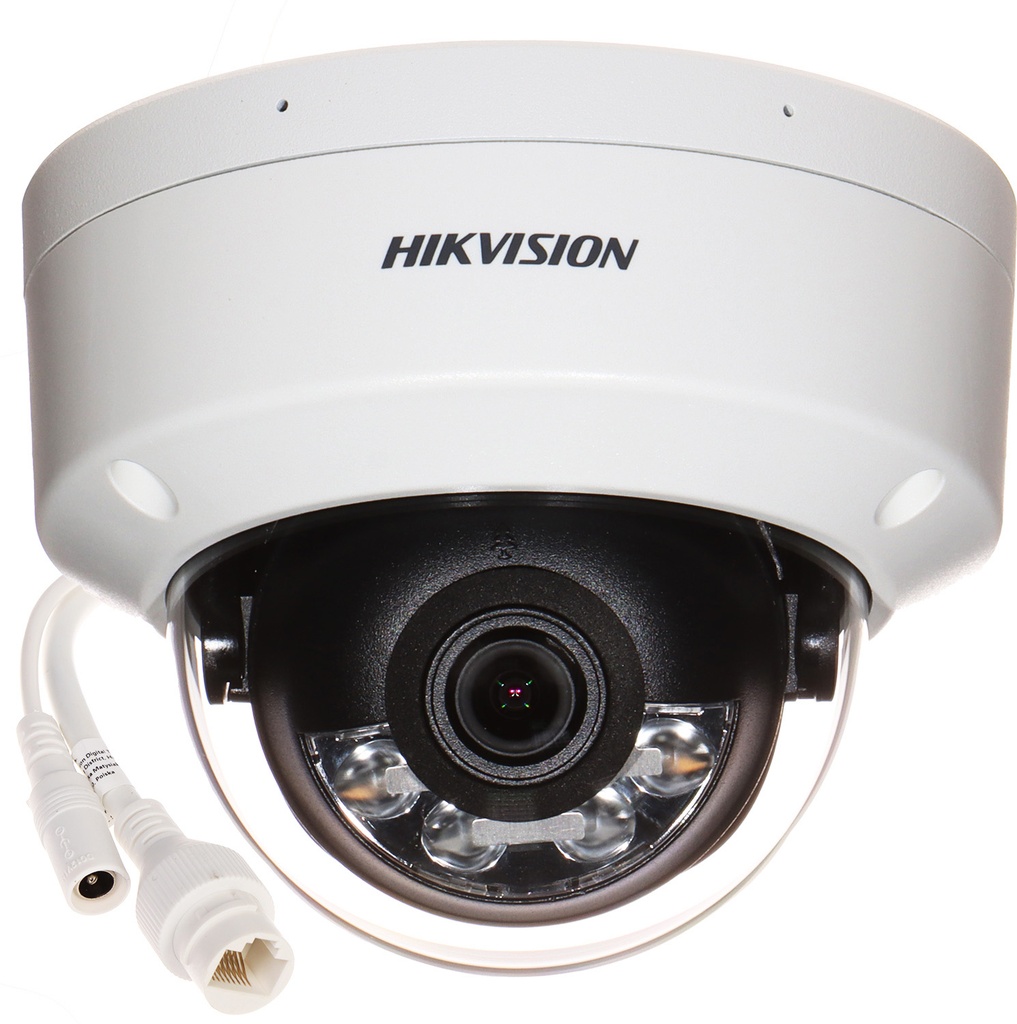 CAMARA DE SEGURIDAD HIKVISION IP 2 MEGAPIXEL 2.8M ACUSENSE DUAL LIGHT MICROFONO 30MTRS EXTERIOR H265 POE ONVIF