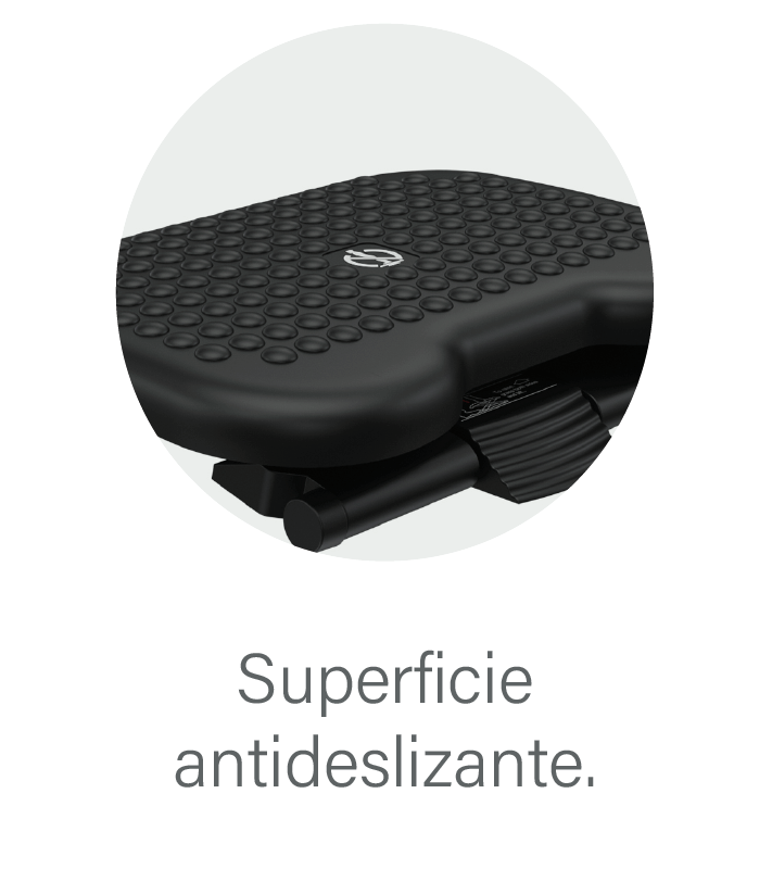 REPOSAPIES EN POLIPROPILENO PREMIUM 3 ALTURAS AJUSTE ANGULO DE 5º A 45º