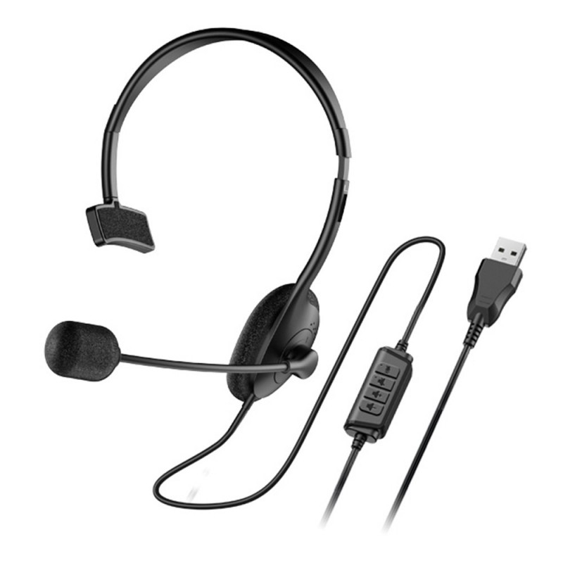 DIADEMA AUDIFONOS GENIUS USB MONO AURICULAR