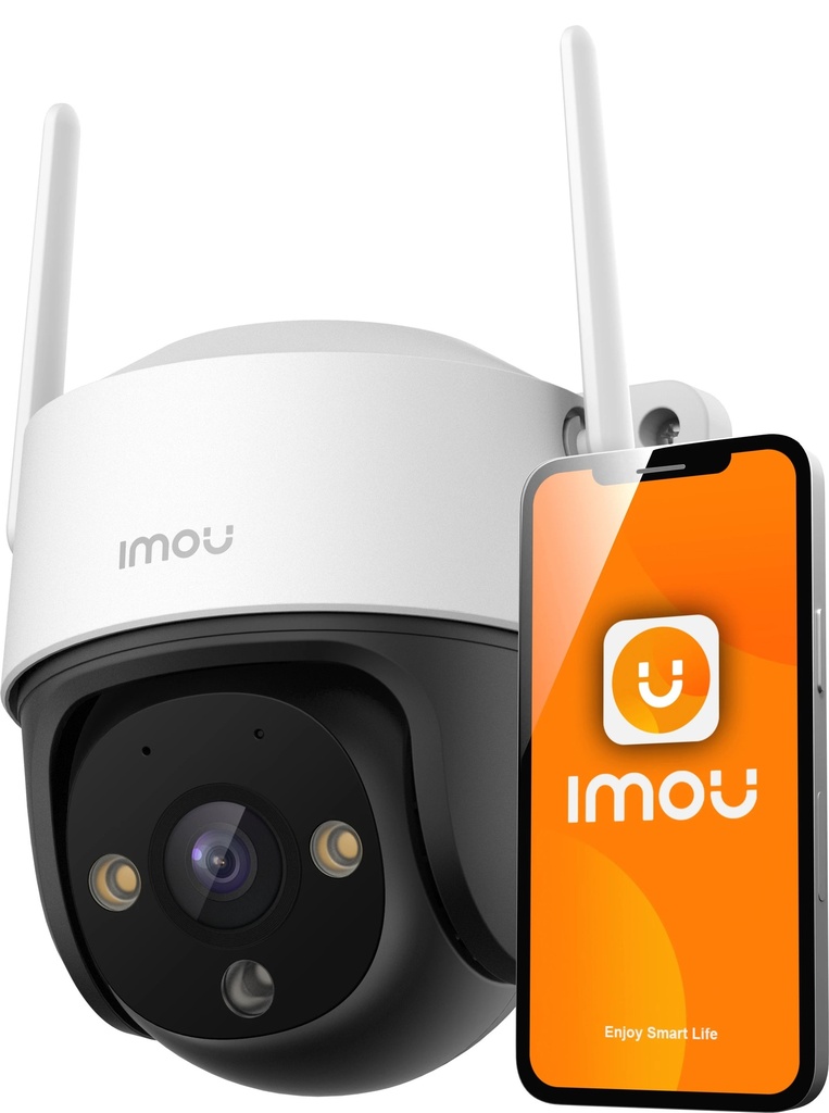 CÁMARA DE SEGURIDAD WIFI DE 5 MEGAPIXELES IP CRUISER FULL COLOR DOMO PT PLÁSTICA 5MP@25FPS LENTE FIJO 3.6MM H.265 IP66 MIC