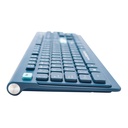 TECLADO BLUETOOTH INALAMBRICO 2.4GHZ USB ERGONOMICO RECARGABLE