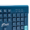 TECLADO BLUETOOTH INALAMBRICO 2.4GHZ USB ERGONOMICO RECARGABLE