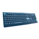 TECLADO BLUETOOTH INALAMBRICO 2.4GHZ USB ERGONOMICO RECARGABLE