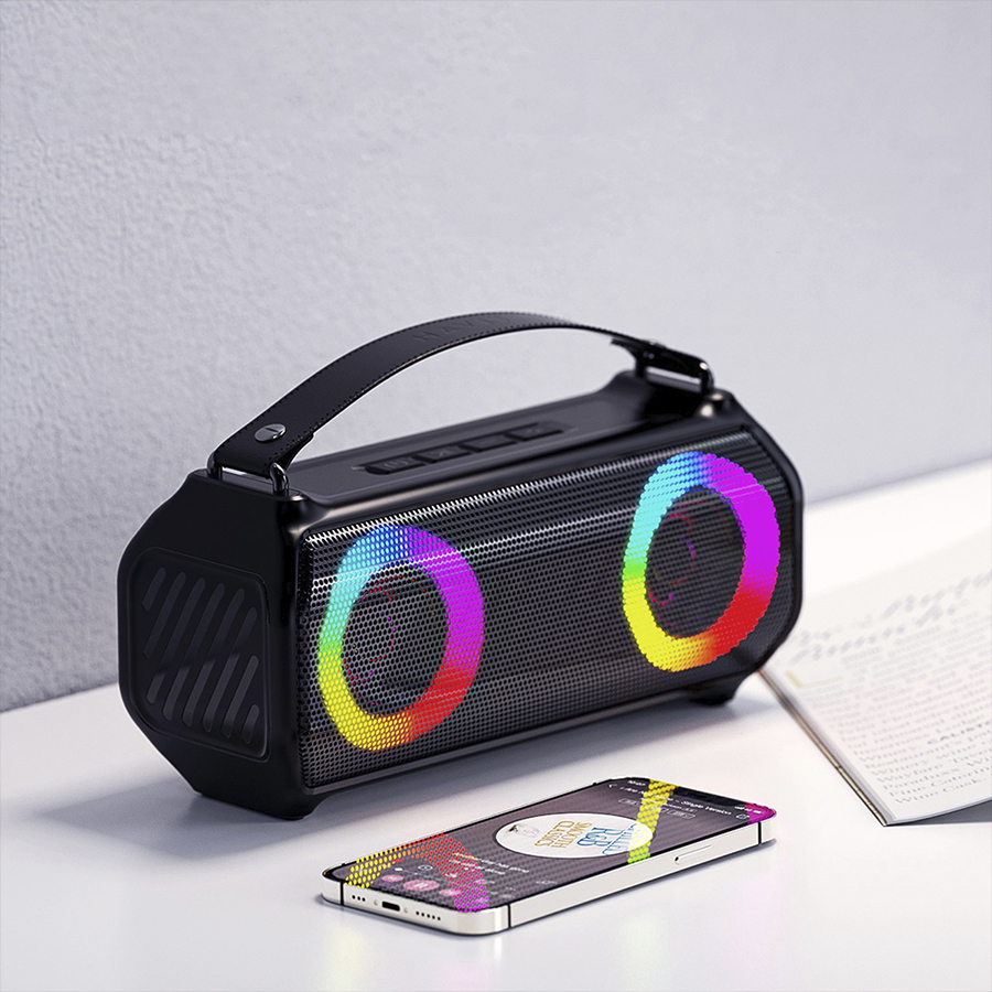 PARLANTE BLUETOOTH RGB HAVIT RGB AUX ESTEREO IPX5 10W  TWS